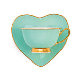 Bombay Duck Heart Teacup and Saucer