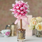 Personalised Pink Strawberries & Cream Lindor® Tree