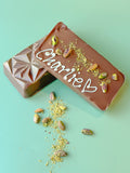 Personalised Viral Dubai Pistachio and Kunafa Chocolate Bar
