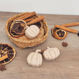 Beige Autumn Pumpkin Tea Light Candles - Unscented
