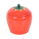 Strawberry Shaped Ceramic Candle Jar