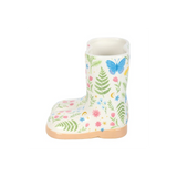 Luna Bloom Floral Print Welly Boot Planter