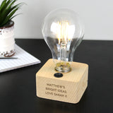 Personalised Message LED Bulb Table Lamp.