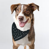 Personalised Paw Print Dog Bandana.