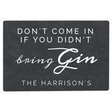 Personalised Gin Metal Sign.