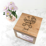 Personalised Baby Boy Photo Memory Cube.