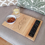 Personalised Initials Wooden Sofa Tray.