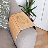 Personalised Take Time For Yourself Wooden Sofa Tray.
