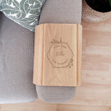 Personalised Take Time For Yourself Wooden Sofa Tray.