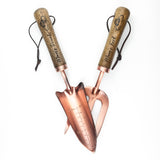 Personalised Luxe Copper Trowel and Fork Set.