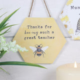 Thank You Teacher Sign.
